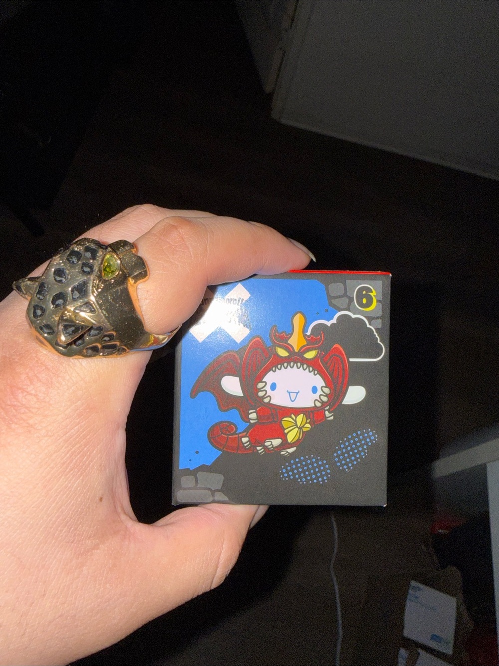 Hello Kitty Godzilla Happy meal collectible #6 Cinnamon roll